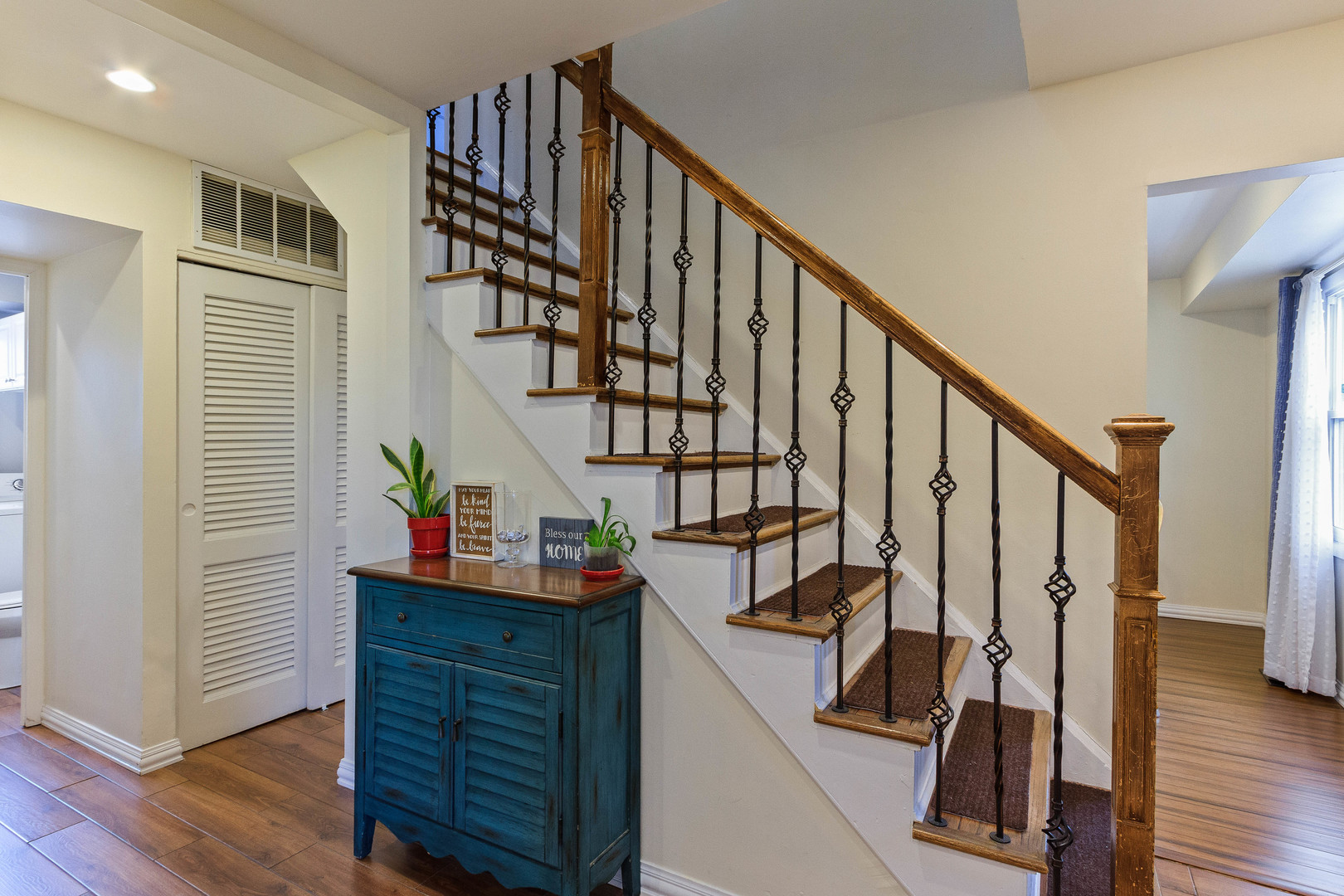 524 Spruce Road Bolingbrook, IL 60440 - Photo 5 of 33 a view of entryway with wooden floor and stairs