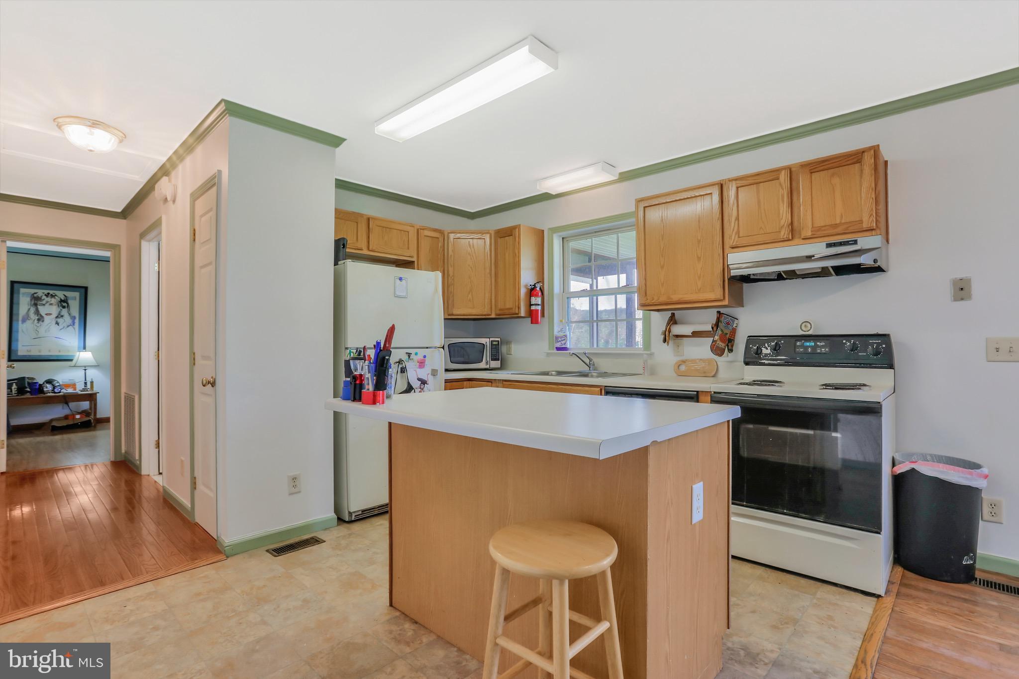 1125 Island Ford Road Rileyville, VA 22650 - Photo 12 of 70 a kitchen with stainless steel appliances granite countertop a stove and a refrigerator