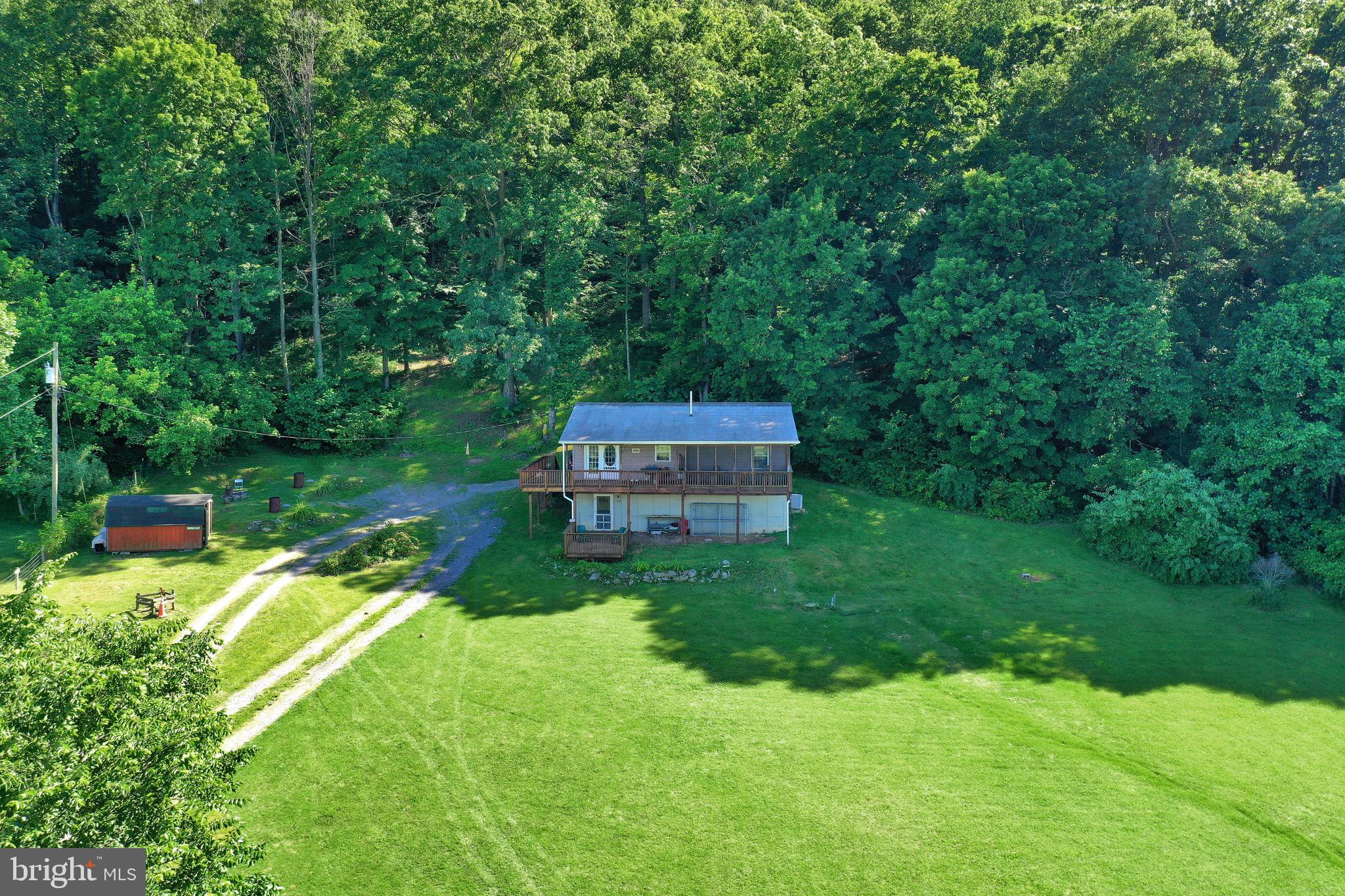 1125 Island Ford Road Rileyville, VA 22650 - Photo 61 of 70 a backyard of a house with a garden and plants