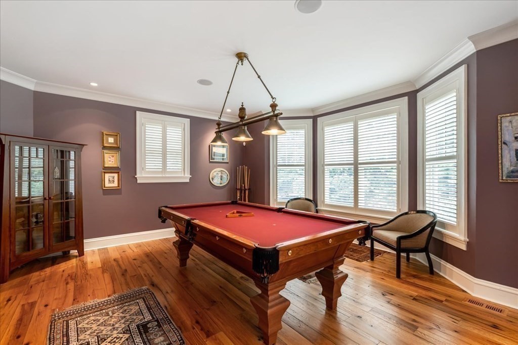 2 Decatur Lane Wayland, MA 01778 - Photo 13 of 35 a living room with a pool table and a window