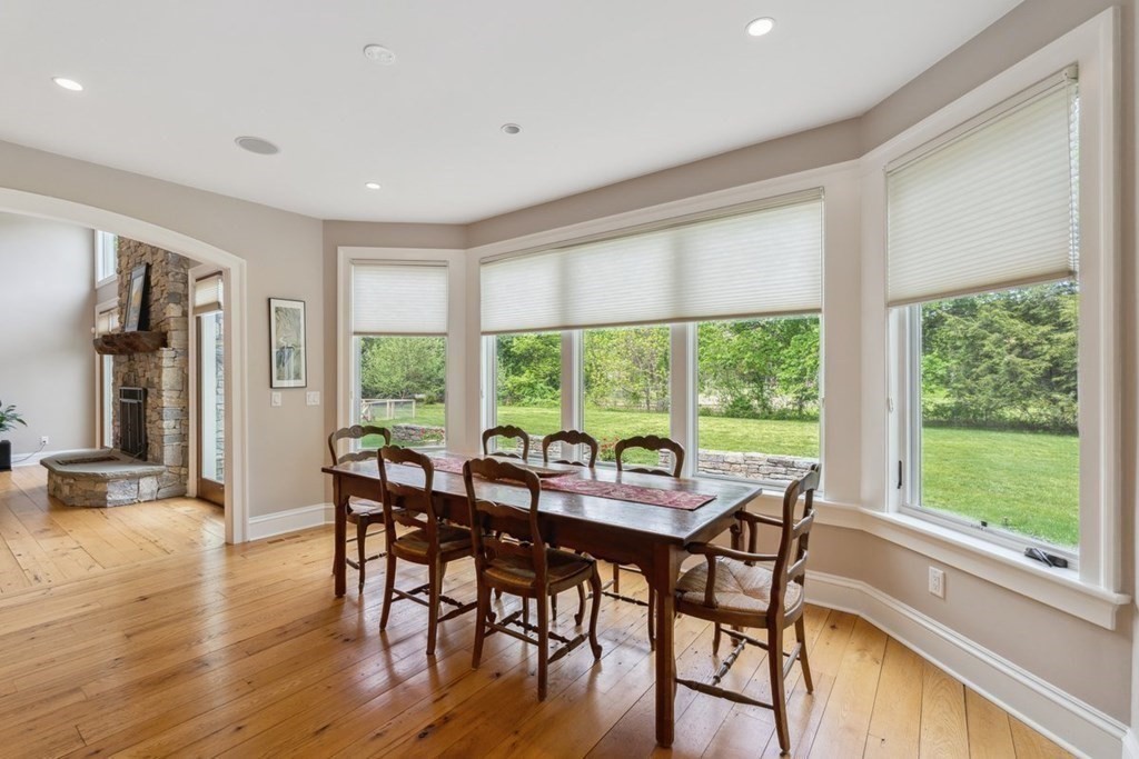 2 Decatur Lane Wayland, MA 01778 - Photo 10 of 35 a view of a dining room with furniture window and wooden floor