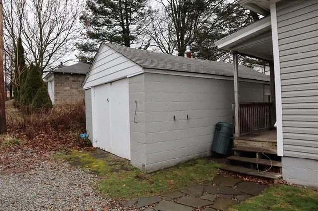 a backyard of a house