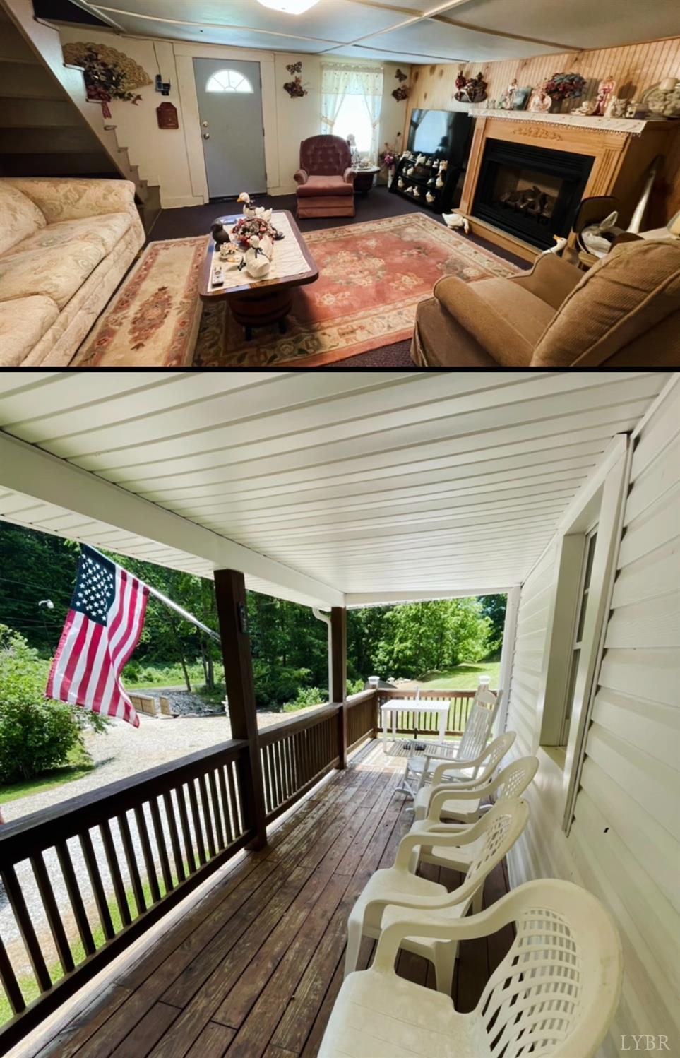 1077 North Fork Road Amherst, VA 24521 - Photo 4 of 11 a view of roof deck with patio