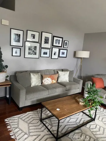 a living room with furniture and a couch