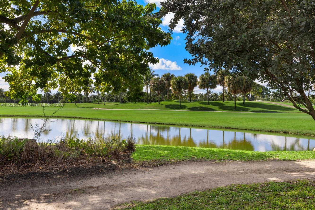 6050 La Gorce Drive Miami Beach, FL 33140 - Photo 28 of 31 a view of a lake with a garden