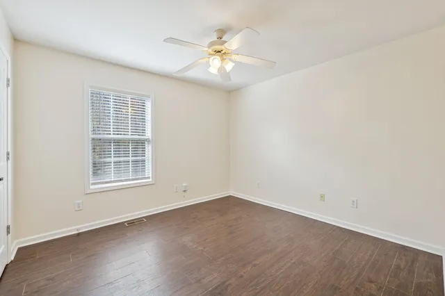 a view of small space with racks on the wall