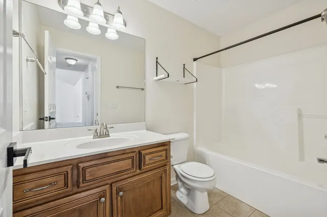 a view of balcony with wooden floor