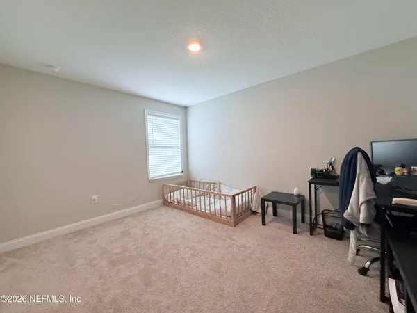 a view of workspace with a window