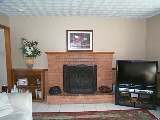 2344 Lyndhurst Road Waynesboro, VA 22980 - Photo 6 of 25 a living room with furniture a flat screen tv and a fireplace