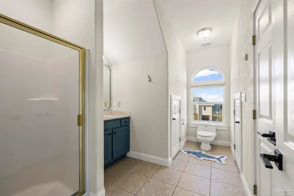 a view of a balcony with an ocean view