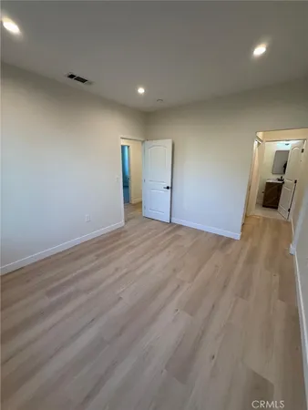 a close view of a closet