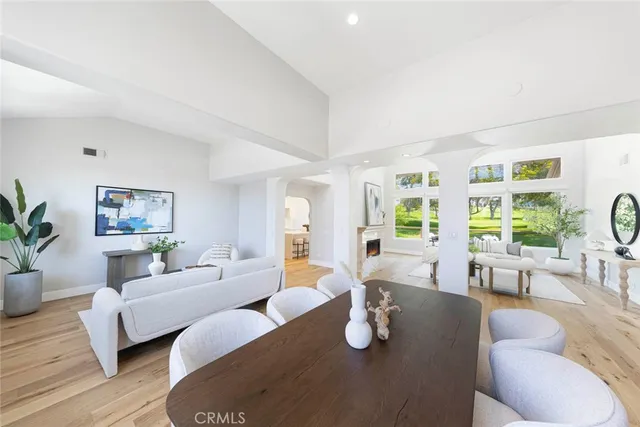 a living room with furniture or couch and a wooden floor