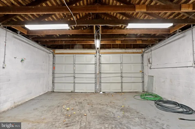 a view of an empty room with stairs