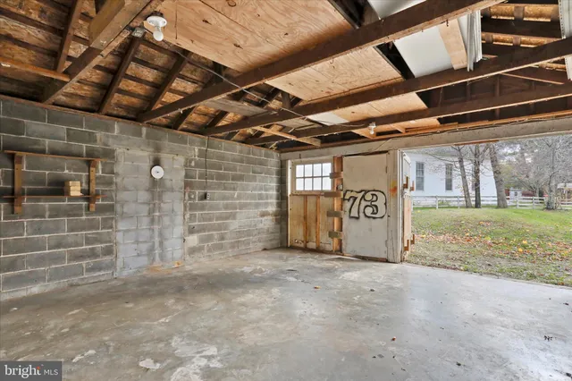 a view of a chairs in a room