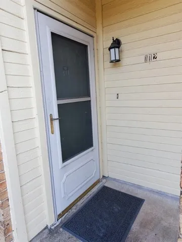 a view of front door