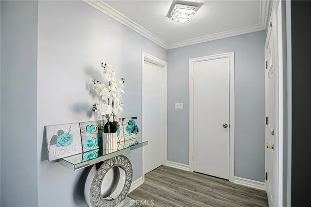 a view of entryway with livingroom and furniture