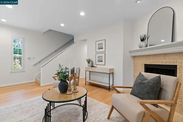 a kitchen with a stove and a microwave
