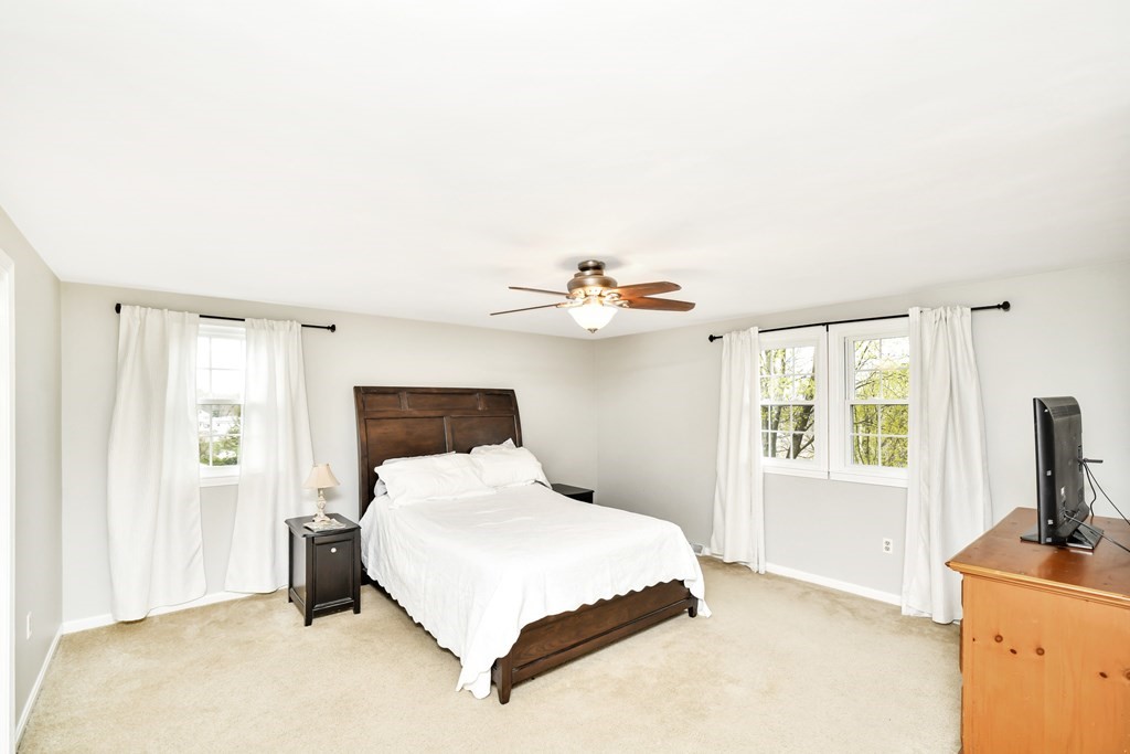 15 Old Farm Road Randolph, MA 02368 - Photo 11 of 22 a bedroom with a bed and a flat screen tv