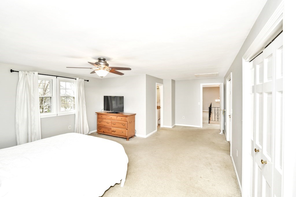 15 Old Farm Road Randolph, MA 02368 - Photo 12 of 22 a bedroom with a bed and a flat screen tv