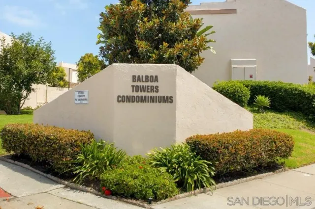 an outdoor space with seating