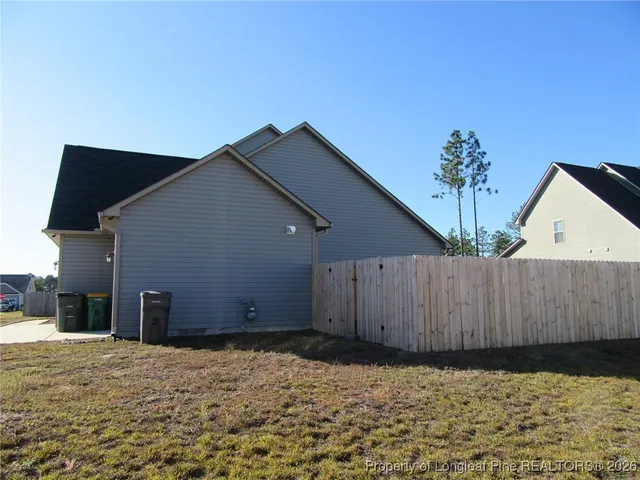a backyard of a house