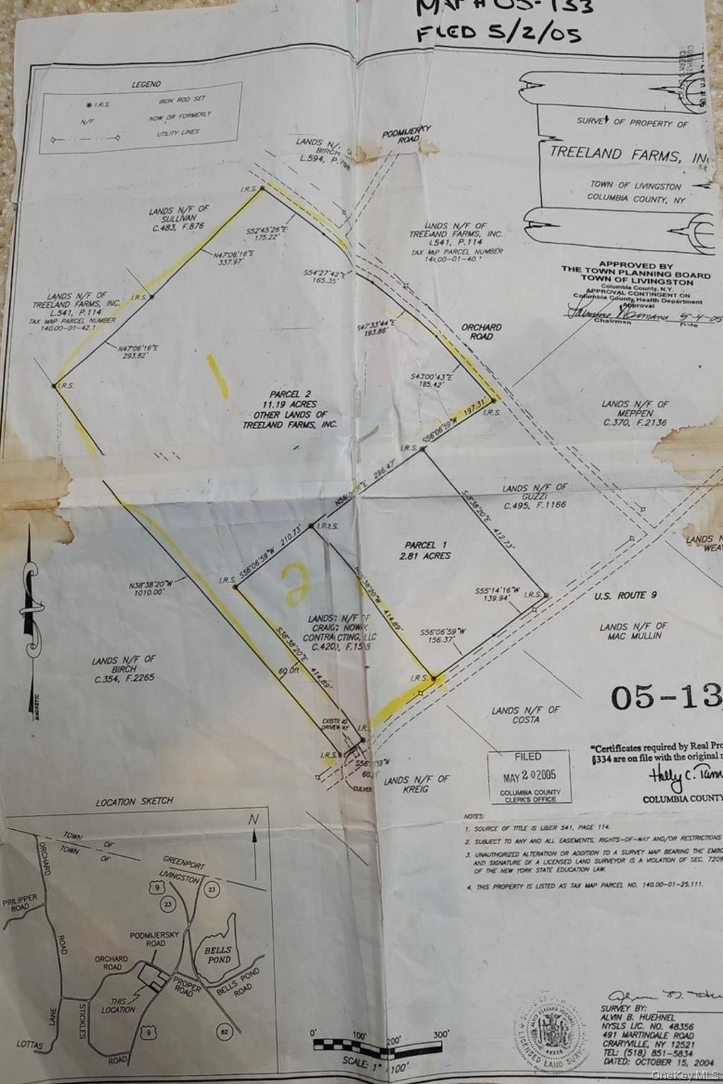Survey of both parcels