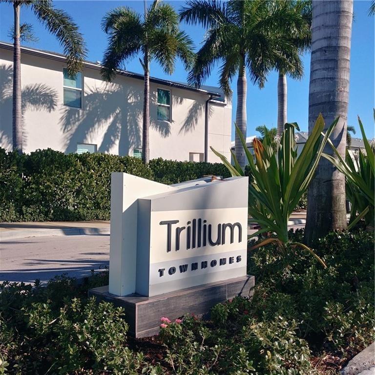 a view of a house with a yard and potted plants