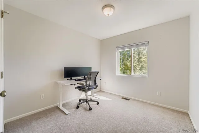 a view of workspace with a window