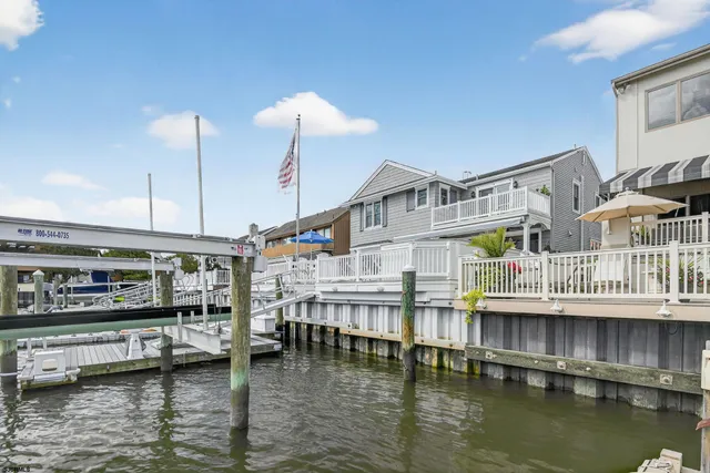 a view of a lake with a house