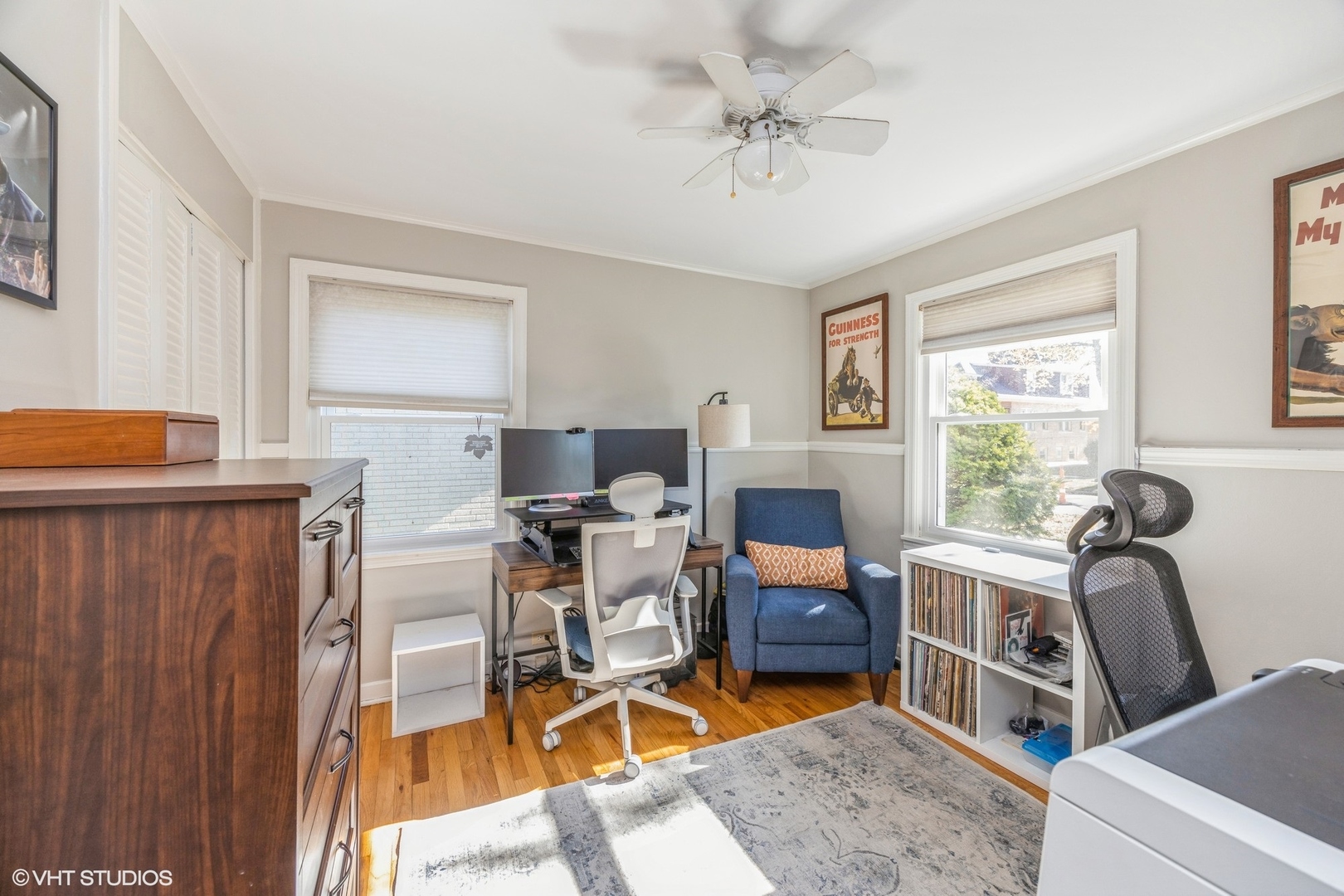 9542 Monroe Avenue Brookfield, IL 60513 - Photo 12 of 21 a view of a workspace with furniture and a window