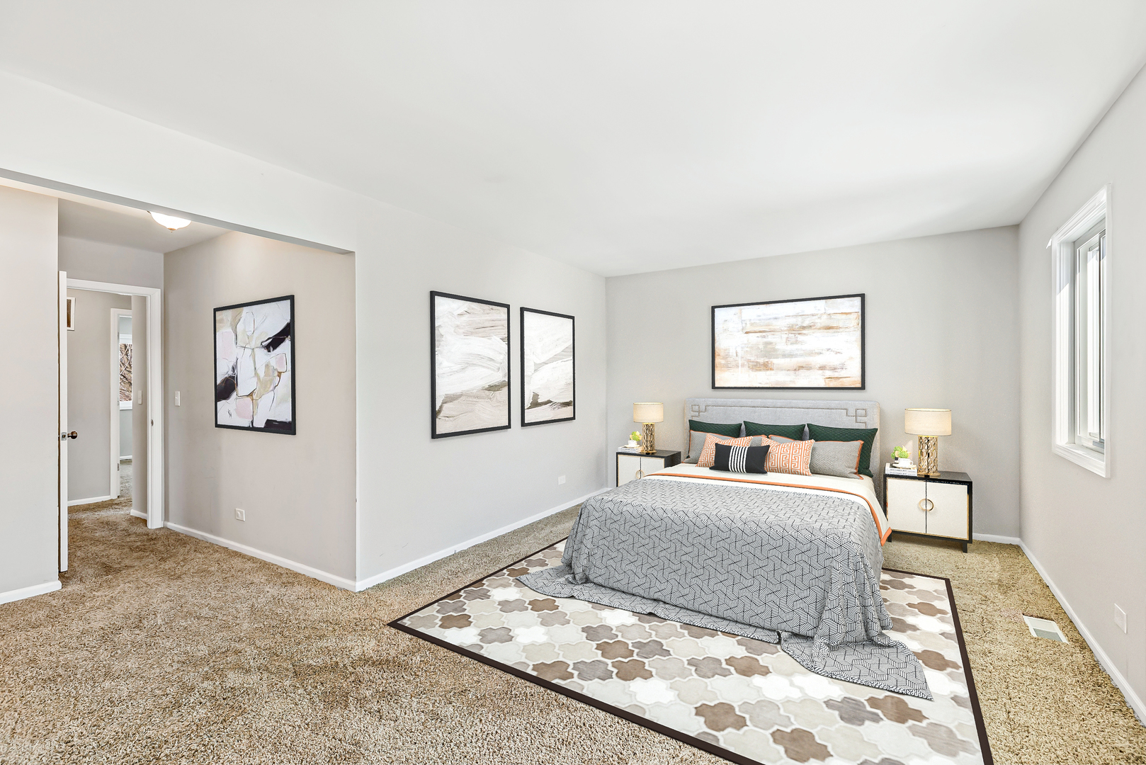 58 Cloverleaf Road Matteson, IL 60443 - Photo 10 of 19 a room with a bed and a couch