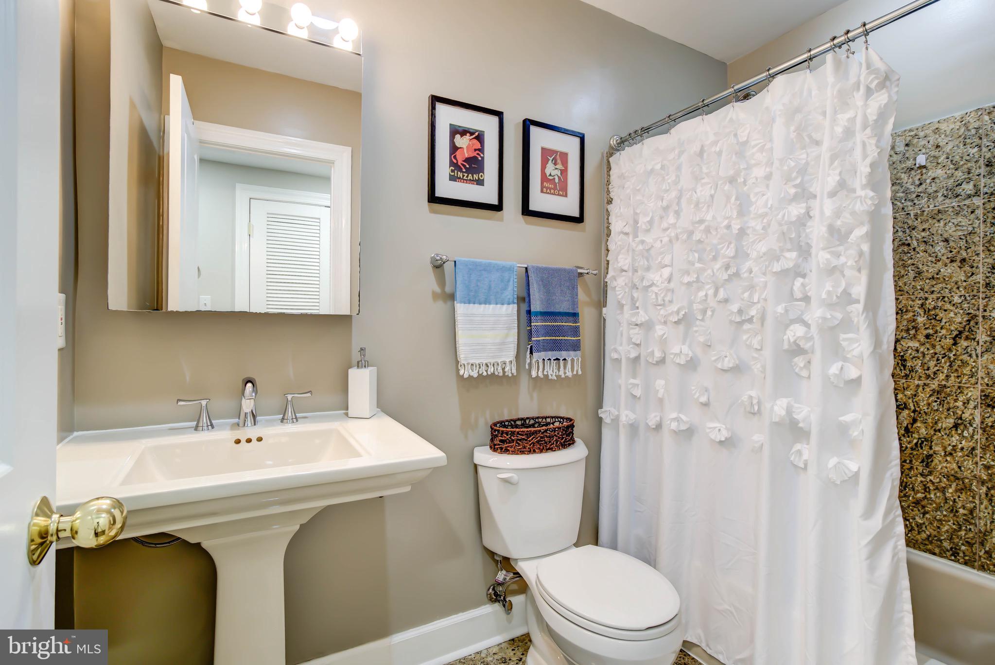 1324 Euclid Street Northwest, Unit 3 Washington, DC 20009 - Photo 17 of 23 a bathroom with a toilet sink and mirror