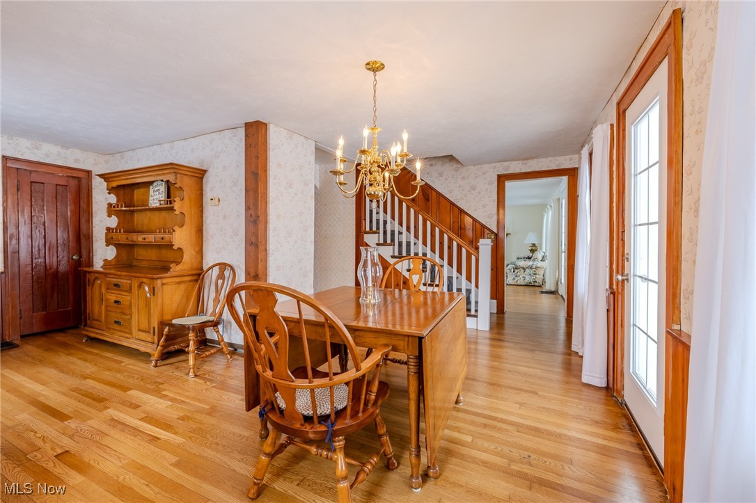 8648 Ravenna Road Chardon, OH 44024 - Photo 18 of 39 Dining room with original hardwood floors
