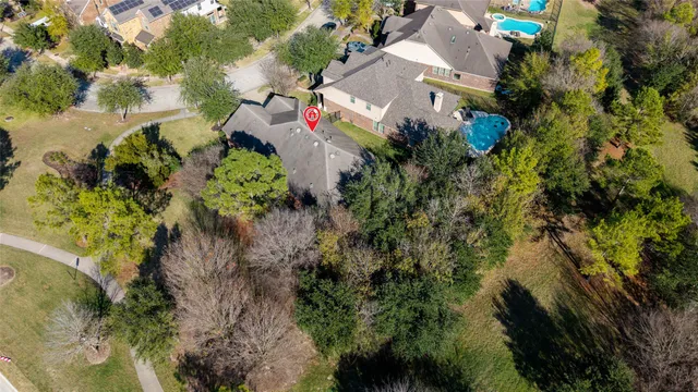 a view of a flower in a garden