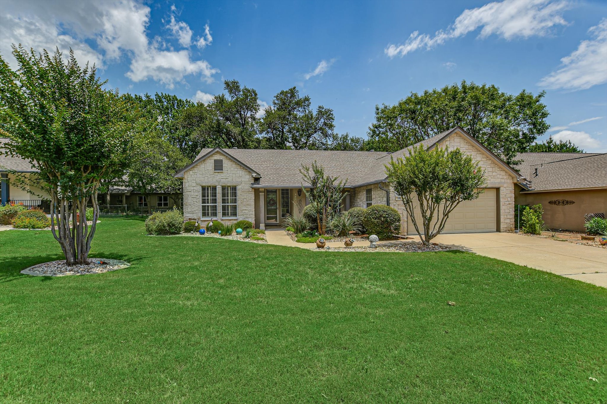 106 Nighthawk Way Georgetown, TX 78633 - Photo 1 of 29 A classic stone facade home welcomes you with its inviting entrance and neatly maintained front yard.