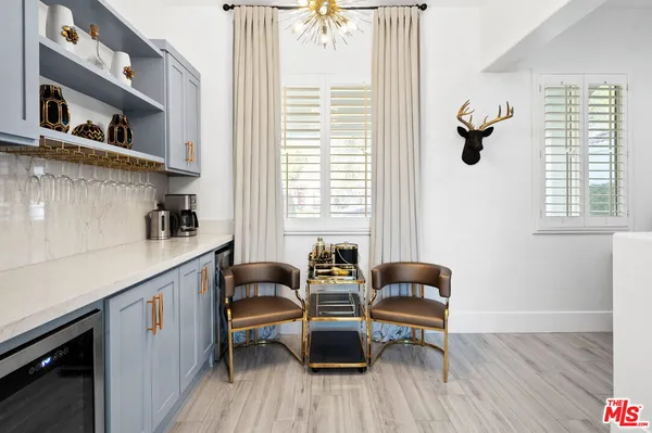 a view of a dining room and livingroom view