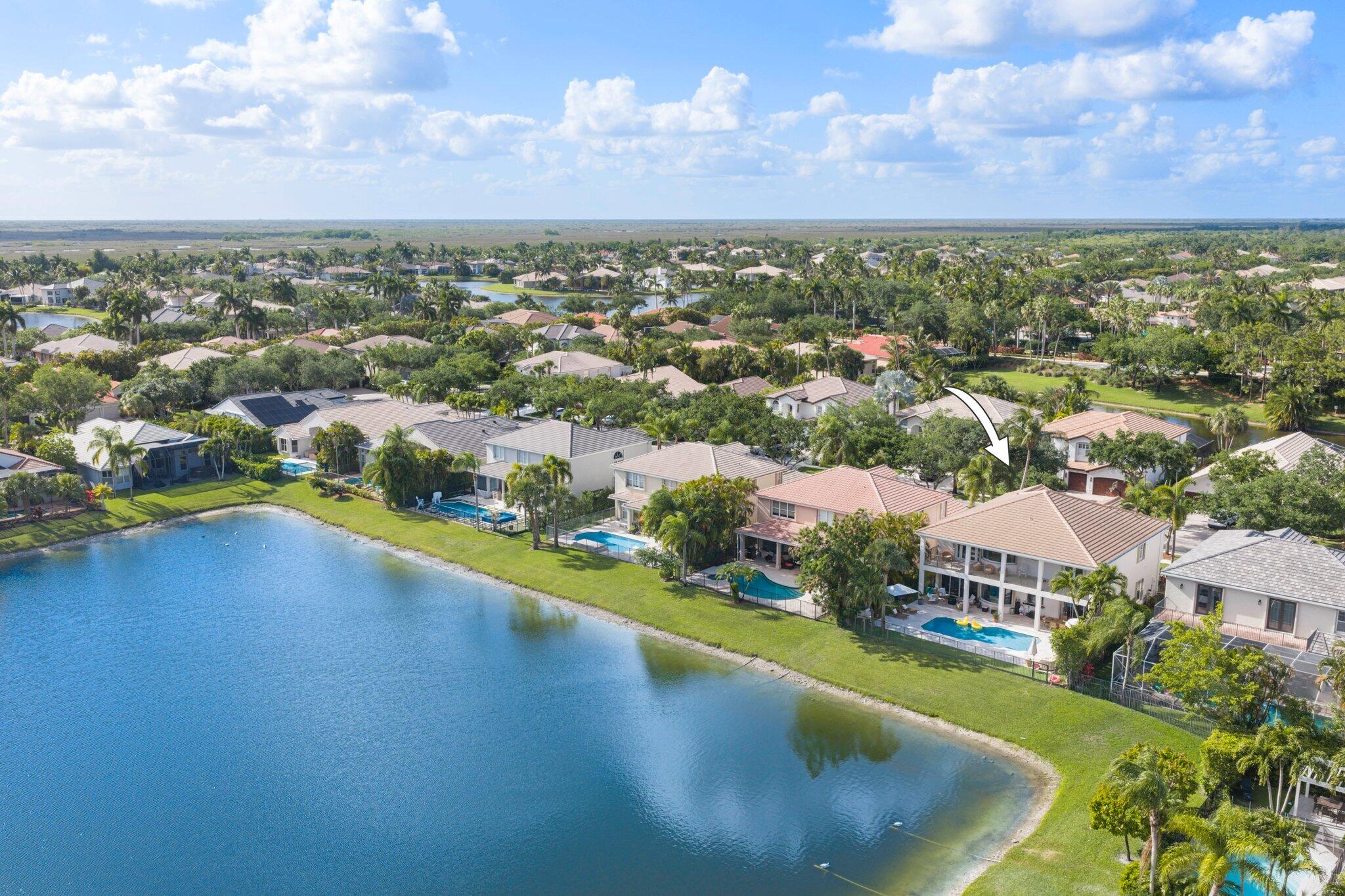 19650 Estuary Drive Boca Raton, FL 33498 - Photo 68 of 83 an aerial view of residential houses with outdoor space and swimming pool