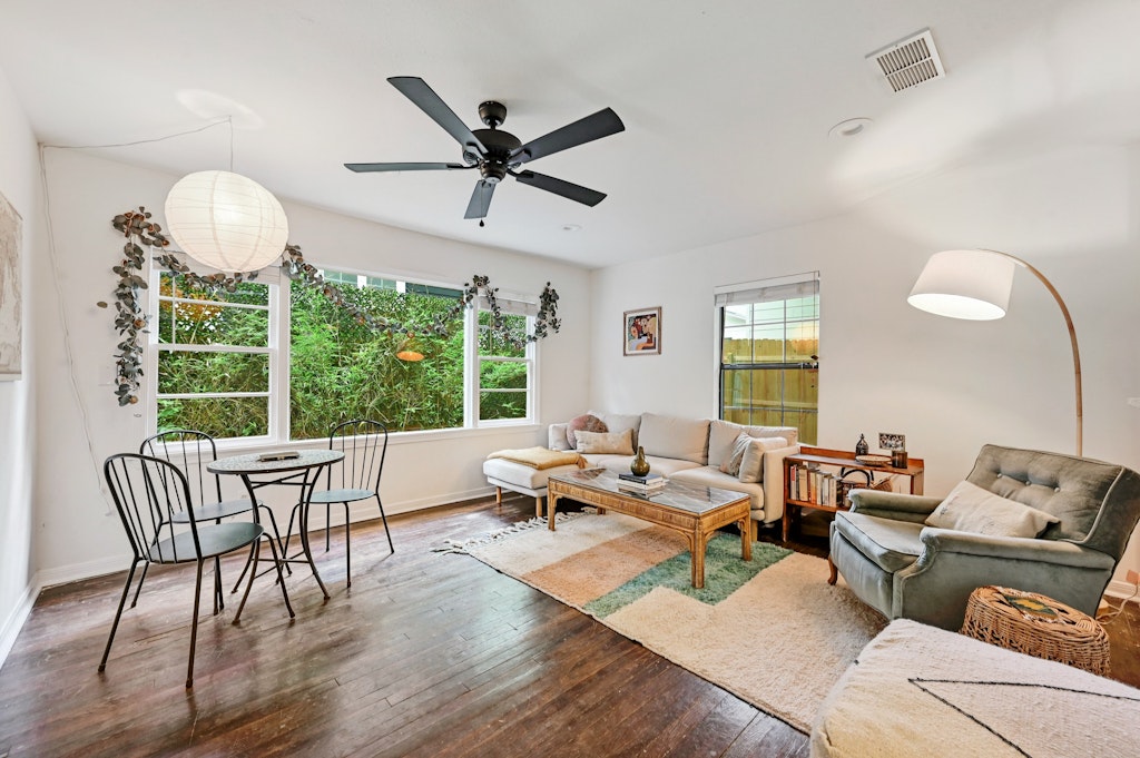 4025 Valley View Road, Unit 2 Austin, TX 78704 - Photo 2 of 19 a living room with furniture and a large window