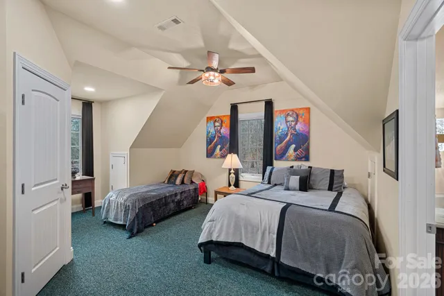 a view of a lake with a mountain