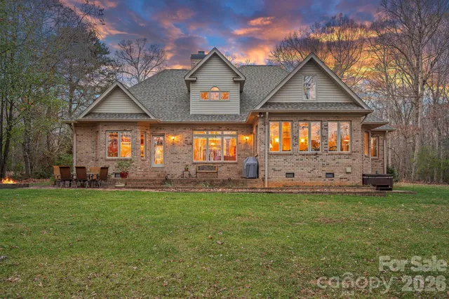 a view of a lake with a deck