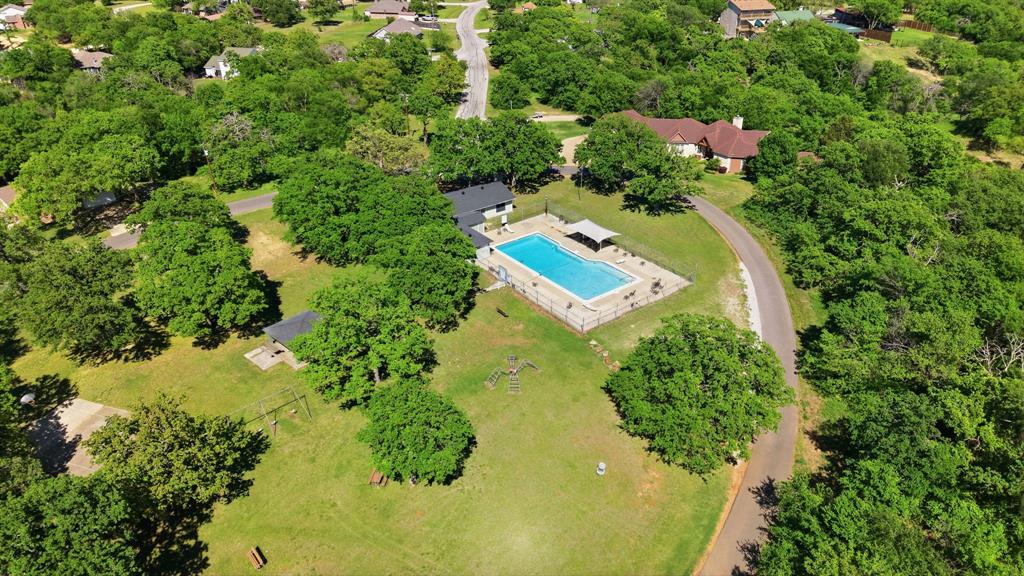 505 Highland Oak Point, TX 75068 - Photo 31 of 38 an aerial view of a house with a yard basket ball court and outdoor seating