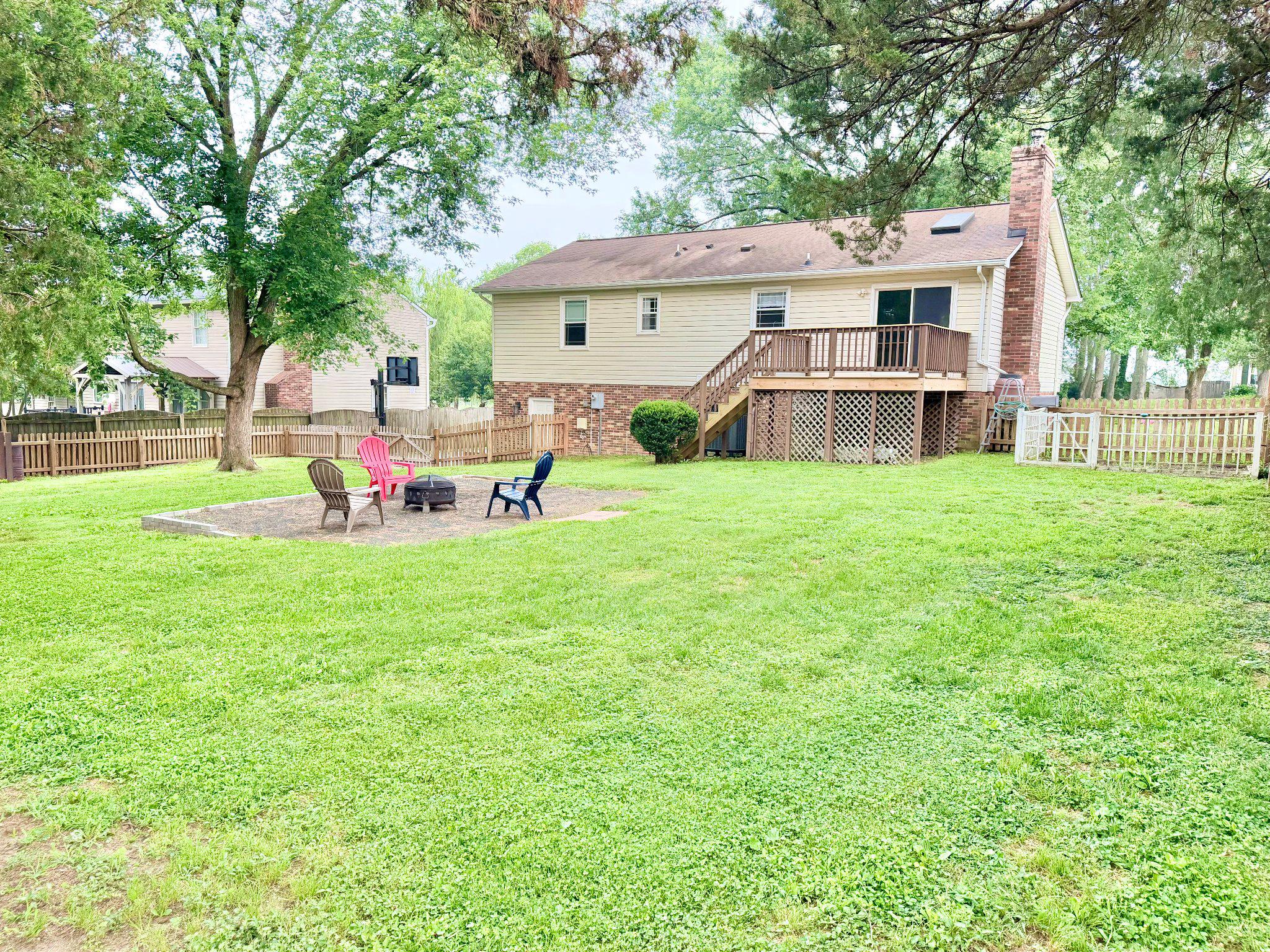 2175 Sebastian Road Fredericksburg, VA 22405 - Photo 11 of 37 Spacious fenced backyard retreat with fire pit.