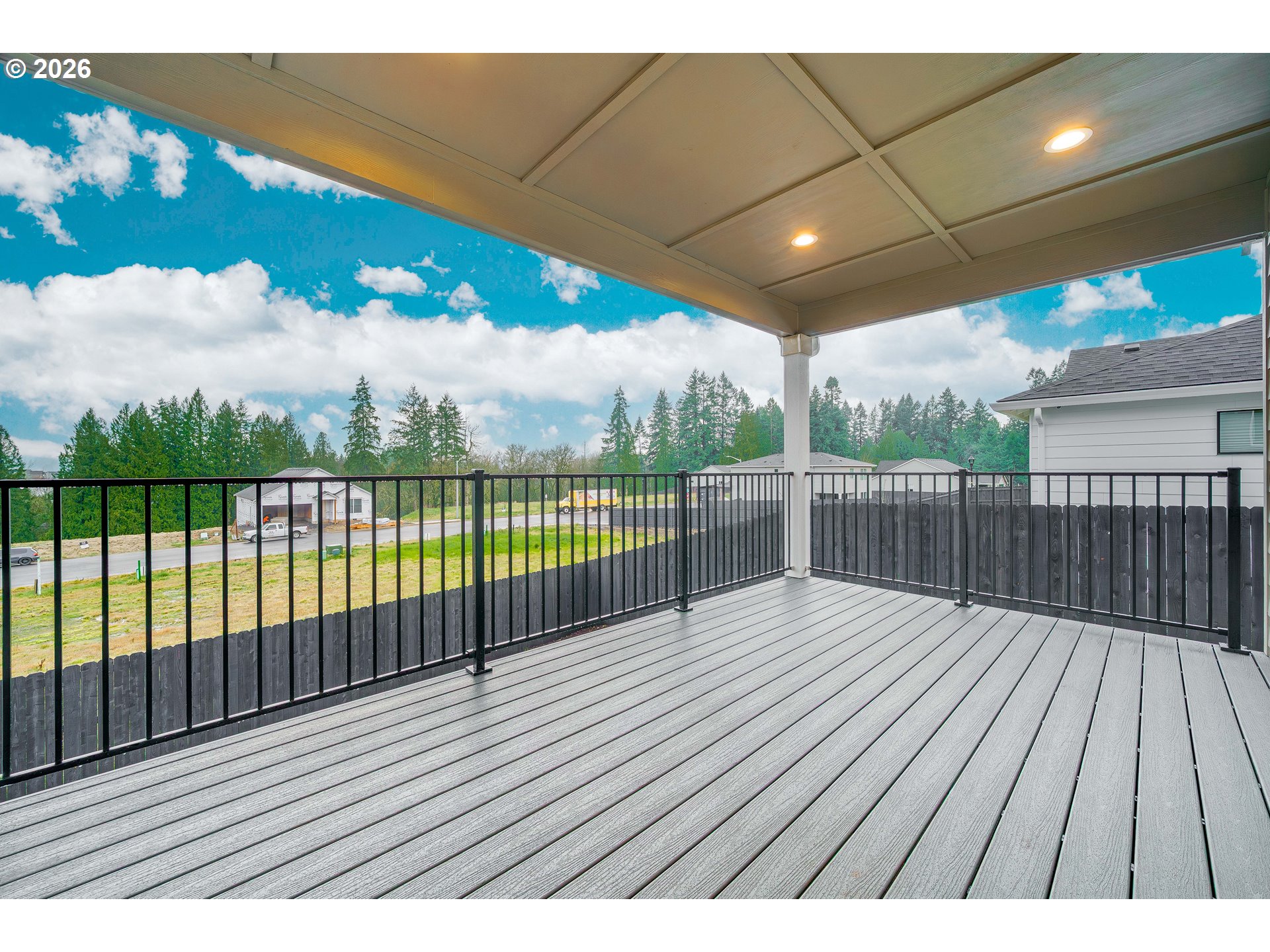 516 West 20th Way La Center, WA 98629 - Photo 38 of 45 a view of balcony with wooden floor