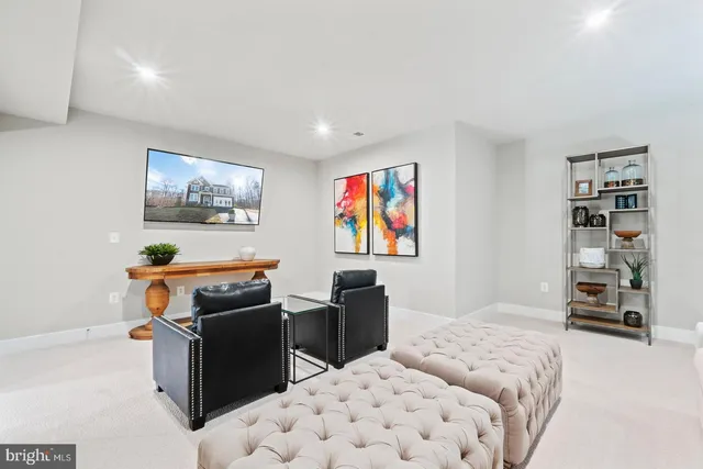 a bedroom with bed and furniture