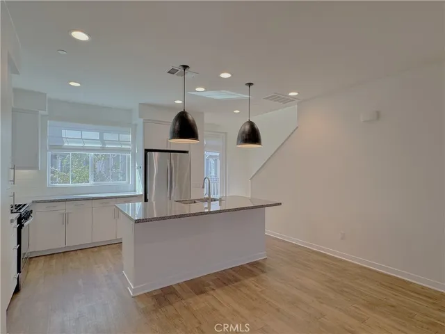 a view of a hallway with closet