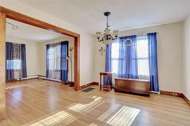 a view of livingroom with hardwood floor and window