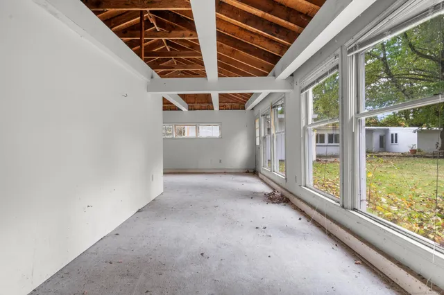 a view of a room with window