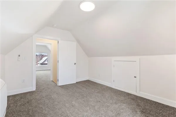 an empty room with an entryway
