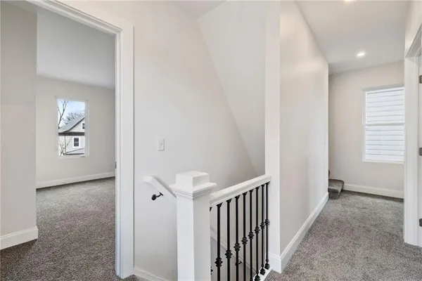 a view of a hallway with a hallway