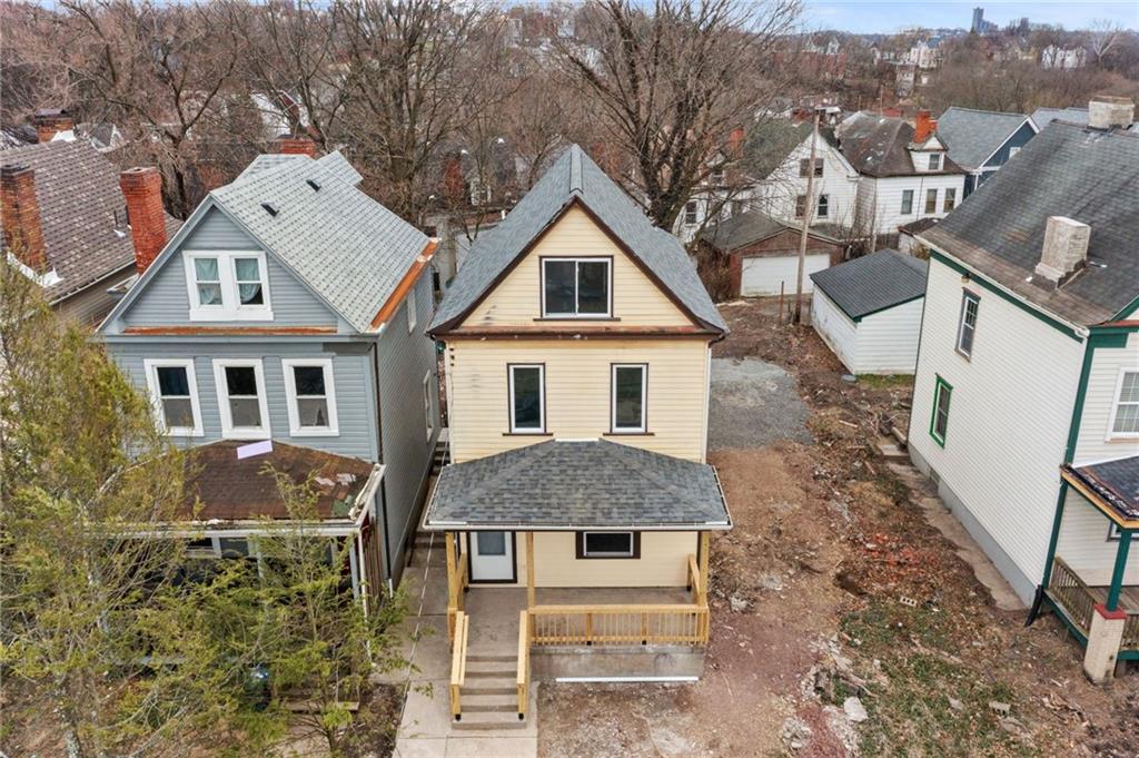 311 Elsdon Street Pittsburgh, PA 15214 - Photo 34 of 35 a aerial view of a house with a yard